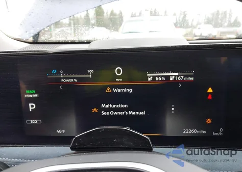 2024 Nissan Ariya Platinum+ z USA, uszkodzony, nr VIN JN1DF0CD3RM730296